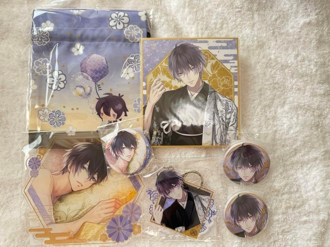 イケメン源氏伝源義経アクスタアクキー缶バッジ巾着色紙